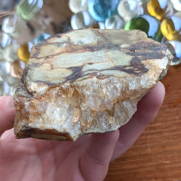 Antique Other - Crystal Quartz & Polychrome Rhyolite matrix